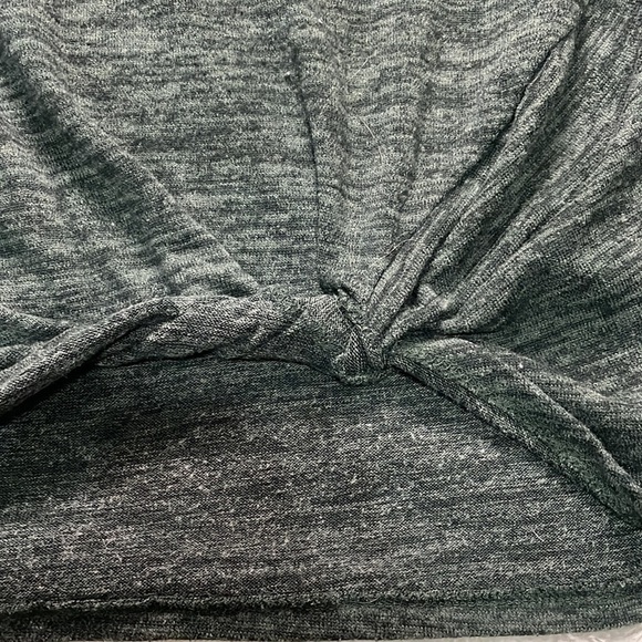 First Love Gray long sleeve with cheetah print pocket - Picture 3 of 5
